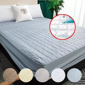 Цельный водонепроницаемый коврик для кровати Simmons, защитный чехол для матраса, хлопковый одинарный наматрасник без наволочек 90*200cm белый