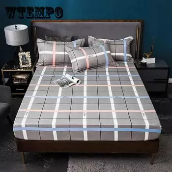 Цельный водонепроницаемый нескользящий наматрасник, толстая отшлифованная простыня, полностью закрытый съемный наматрасник 150x200cm