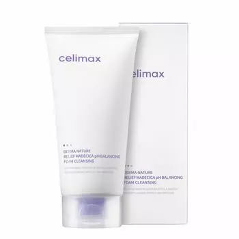 [CELIMAX] Derma Nature Relief Madecica Очищающая пенка для балансировки pH 150 мл