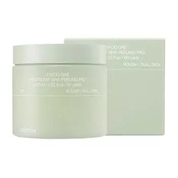 CELIMAX Jiwoogae Heartleaf BHA Подушечки для пилинга 60 шт.