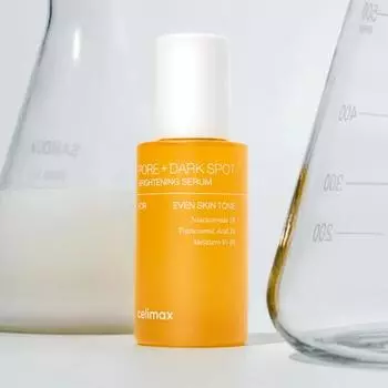 Celimax Pore+Dark Spot Brightening Serum 30ml, Hypoallergenic, Moisturizing, Korean Cosmetics, Kbeauty, sample