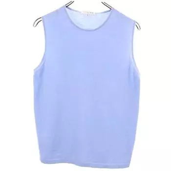 CELINE Made in Italy Cashmere Blend knit Best L Blue Women Used