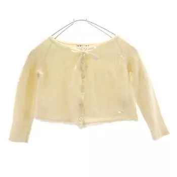 CELINE шерстяной кардиган с длинным рукавом 90 Слоновая кость Детский Б/у