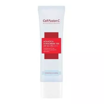 Cell Fusion C Aquatica Sunscreen 100 Cell Fusion C Aquatica Sunscreen Organic SPF50+ / PA++++ солнцезащитный крем/защита от ультрафиолетовых лучей/успокаивающий/увлажняющий белый