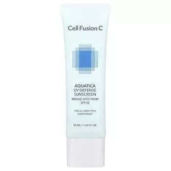 Cell Fusion C, Aquatica UV Defense Sunscreen, All Skin Types, SPF 50, 50 ml (1.69 fl oz)