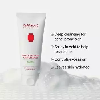 Cell Fusion C Daily Truble Care Foam Cleanser 130ml AUTHENTIC STORE