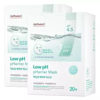 Cell Fusion C Mildly Acidic Farrier Mask Pack, 2 упаковки, 20 упаковок