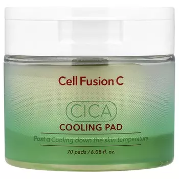 Cell Fusion C, Охлаждающие пэды Cica, 70 штук, 180 мл (6,08 жидких унций)