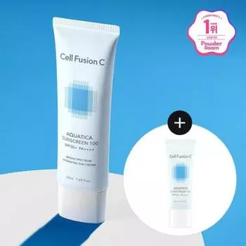 Cell Fusion C [online exClusive] Cell Fusion C aquatiCa sunsCreen 100 50ml+20ml speCial Set
