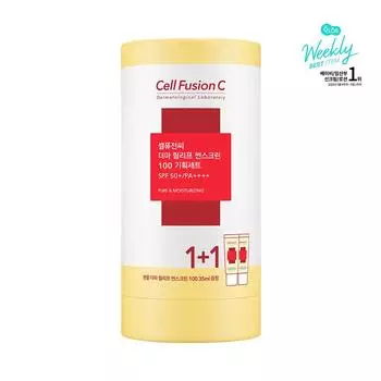 Cell Fusion C Солнцезащитный крем Derma Relief 100, двойная упаковка SPF50+/PA++++ (35мл + 35мл)