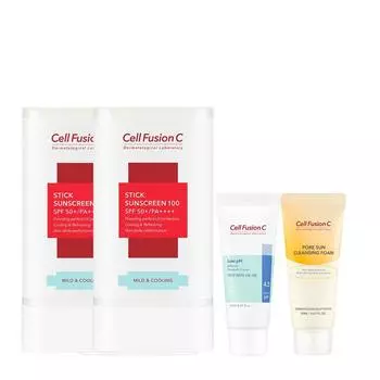 Cell Fusion C Stick Sunscreen 100 19g+19g (+ 2 types of miniatures)