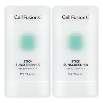 Cell Fusion C Stick Sunscreen 100 Sun Cream SPF50+ PA++++ 19g 2pcs