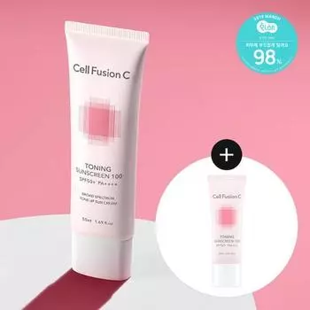 Cell Fusion C Toning Sunscreen 100 50ml+20ml Special Set