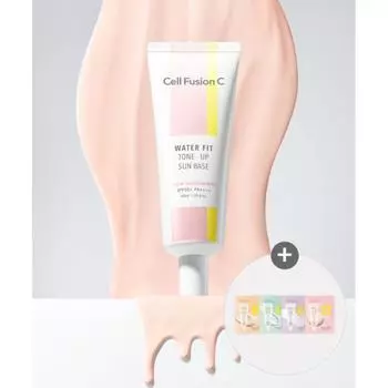 Cell Fusion C Water Fit Tone Up Sun Base 40 Ml + 4 Types Of Sun Bases 1.2 Ml 4 Sheets NONE