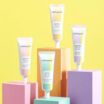 Cellfusion C Tone-Up Sun Base SPF50+/PA++++ 40ml (4 colors) [Rosie] Cellfusion C Water Fit Tone Up Sun Base