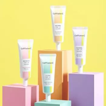 Cellfusion C Tone-Up Sun Base SPF50+/PA++++ 40 мл (4 цвета) [Rosie] Cellfusion C Water Fit Tone Up Sun Base