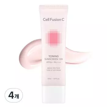 Cellfusion C Toning Sunscreen 100 SPF50+ PA++++, 50 мл, 4 шт.