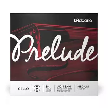 Cello Rose String Prelude J1014 Среднее натяжение D Addario C-String 3/4M []