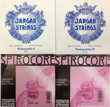 Набор струн для виолончели Cecilia Musica Selection JARGAR SPIROCORE хромовая обмотка & (Вайх)
