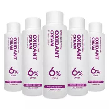 Cellribbon Oxidant Color Cream Oxidizer 6%, 100 мл, 5 шт.