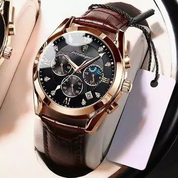 Celuand Swiss Multi Мужские кожаные наручные часы
