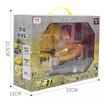 Cement Construction Vehicle Model Toy, Electric Lighting Music Simulation Remote Control Mixer Car Children S Toy Car