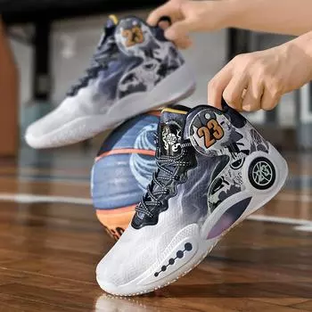 Cement outfield basketball shoes men s cushioning anti-skid anti-rollover professional combat men s shoes sports shoes Jinjiang 36