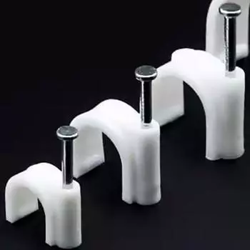 Цементная стена, стальной гвоздь, проволочный зажим и круглый трубчатый зажим Round 4mm (100 pcs/bag)