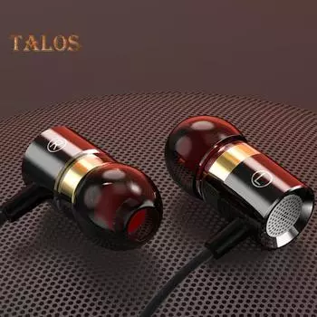 Cemoon Earbud Высококачественные металлические наушники Mega Bass 3,5 мм с микрофоном Проводные наушники-вкладыши для улицы
