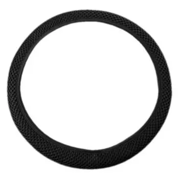 Cemoon Универсальный дышащий ледяной шелк противоскользящий защитный чехол на руль автомобиля Декор красный