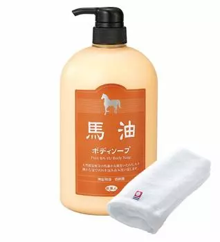 Цена Azuma Shoji с мылом для тела с маслом лошади Imabari Tabibijin Bayu [То же полотенце] 1000 мл/Уход за кожей