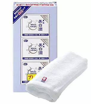 Цена Azuma Shoji с отбеливающим гелем Imabari White Lift Gel 80 г 3 июня 72 вида косметических ингредиентов Tabibijin Gel [То же полотенце] штук/Содержит все в одном