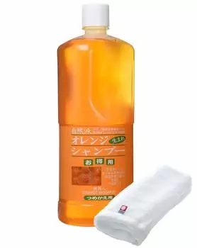 Цена Azuma Shoji с сменным блоком шампуня Imabari Orange Shampoo Orange Aroma Shampoo Tabibijin [то же полотенце] 1000 мл/натуральный