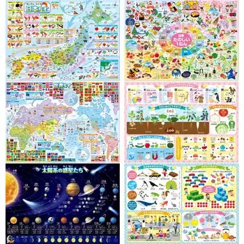 Цена набора для школы в ванной Набор плакатов для школьных экзаменов в ванной из 2 видов Сделано в Японии География Обучение Образование Социальный экзамен Размер B3 Водонепроницаемый