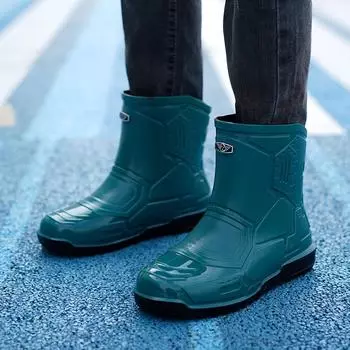 Цена от производителя Прочная подошва Удобная подкладка Мотоциклетные резиновые сапоги для рыбалки из неопрена 40 чёрный