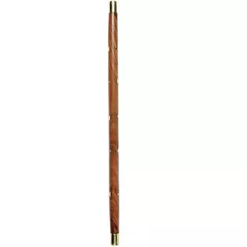 Ценная деревянная трость из шишама ручной резьбы, трость для щегольства с латунной отделкой (коричневый) 24-дюймовый