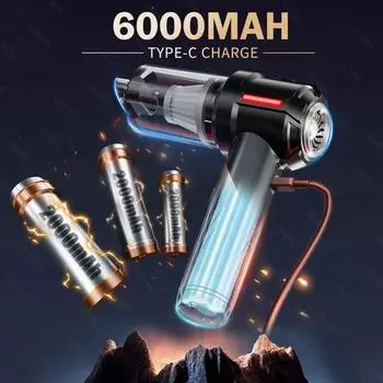 CENRR Powerful Vacuum Car Cleaner 998000PA High Suction Vacuum Cleaner Wireless Portable Handheld Car Cleaner Cleaning Machine