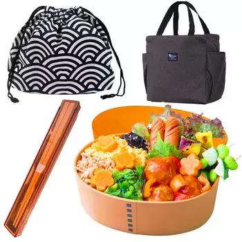 centcres безопасная для использования в микроволновой печи коробка для бенто сумка-мешок с завязкой палочки для еды термоизолированная овальная сумка для ланча 1 с резинкой сделано в микроволновой печи посудомоечная машина антибактериальная