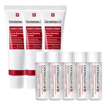 Centellian24 Madeca Cream Power Boosting Formula 50 мл x 3 порции + тонизирующая эссенция 30 мл x 5 порций, 1 набор