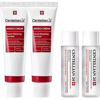 Centellian24 Madeca Cream Power Boosting Formula 50мл х 2р + Тонизирующая эссенция 30мл х 2р, 1 набор Популярная корейская косметика