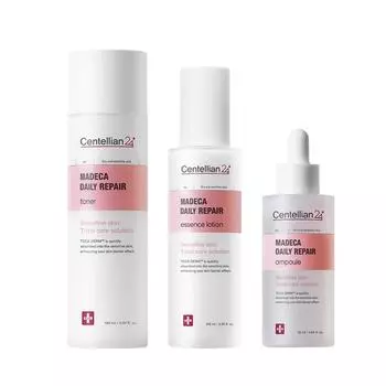 Centellian24 Madeca Daily Repair Skin Care 3 типа (тонер + лосьон-эссенция + ампула), 1 комплект