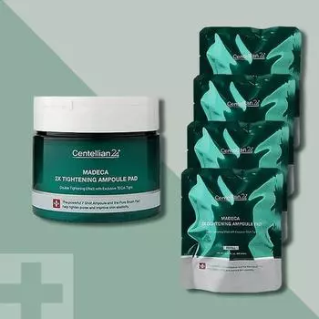 CENTELLIAN24 Madeca Double Tightening Ampoule Pads 60 sheets 1 main product + 4 refills