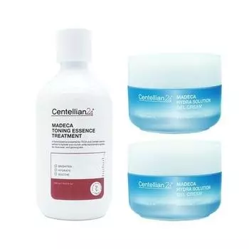 CENTELLIAN24 Madeca Hydra Solution гель-крем 50 мл x 2 + Madeca Toning Essence Treatment 300 мл