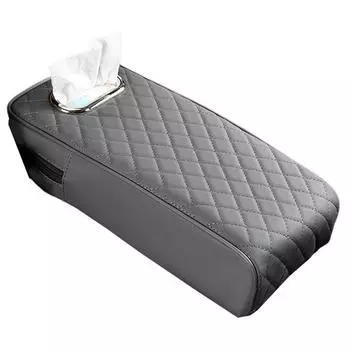 Center Console Cover Armrest Box Cushion Car Armrest Cushion With Tissue Holder Box Middle Console Covers Center Console Cushion