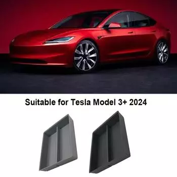 Center Console Organizer Tray For Tesla Model 3 2024 Front Center Console Storage Box Car Accessories чёрный
