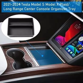 Center Console Organizer Tray For Tesla Model S Model X Plaid/Long Range 2025 2025 2025 2025 Front Center Console Storage Box