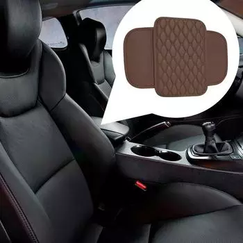 Center Console Pad Car Armrest Cushion With Side Pockets Vehicle Armrest Protector Car Armrest Box Pad For Most Cars Vehicles чёрный