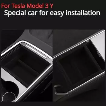Center Console Trays For Tesla Model 3 Y Accessories Highland Organizer Accessories Under Seat Storage Box Armrest Hidden Bins