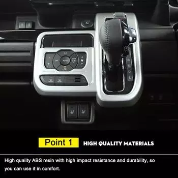 Center Control Panel Decoration For Suzuki Spacia Carbon Fiber Full Sticker Gear Shift Panel Cover Car Interior Accessories R9N8