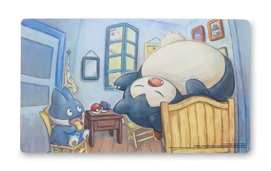 Центр покемонов: Центр покемонов x Музей Ван Гога: Игровой коврик Snorlax & Gogh, вдохновленный спальней Ван Гога